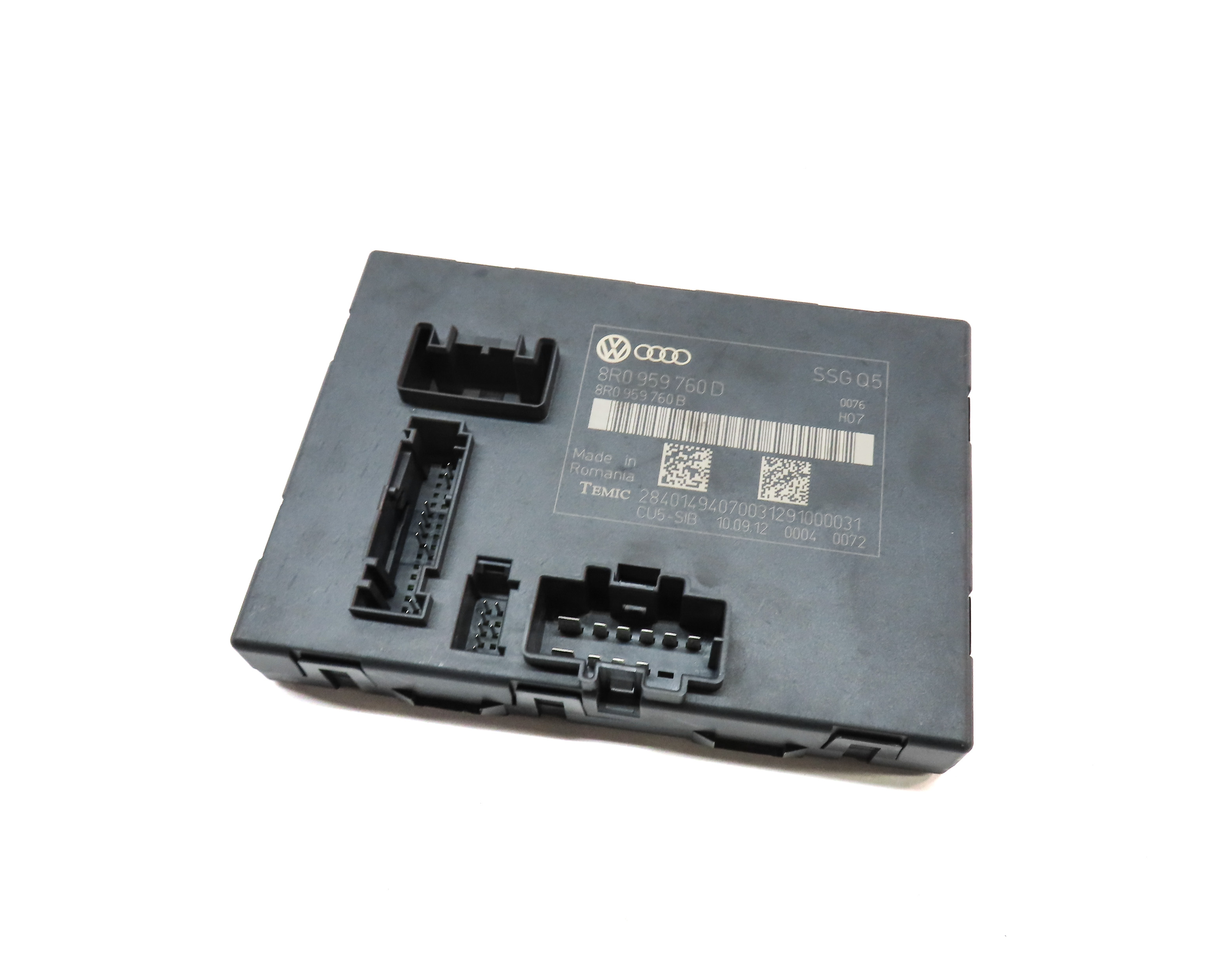 2013 AUDI Q5 (B8 8R) FRONT LEFT DRIVER SEAT CONTROL MODULE — exact item pictured